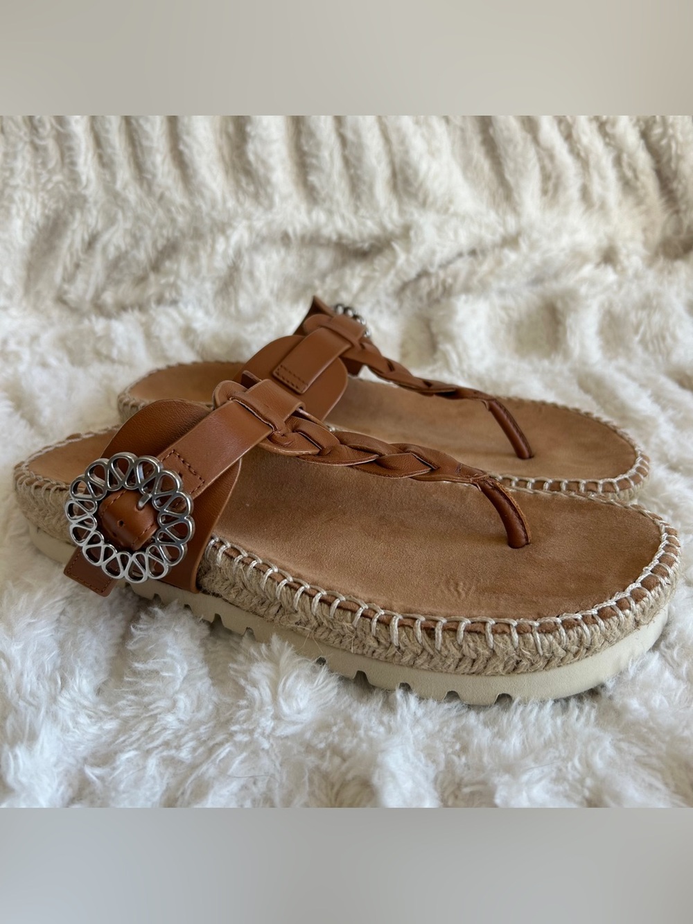 Lucky Brand Brown Leather Libba Sandals